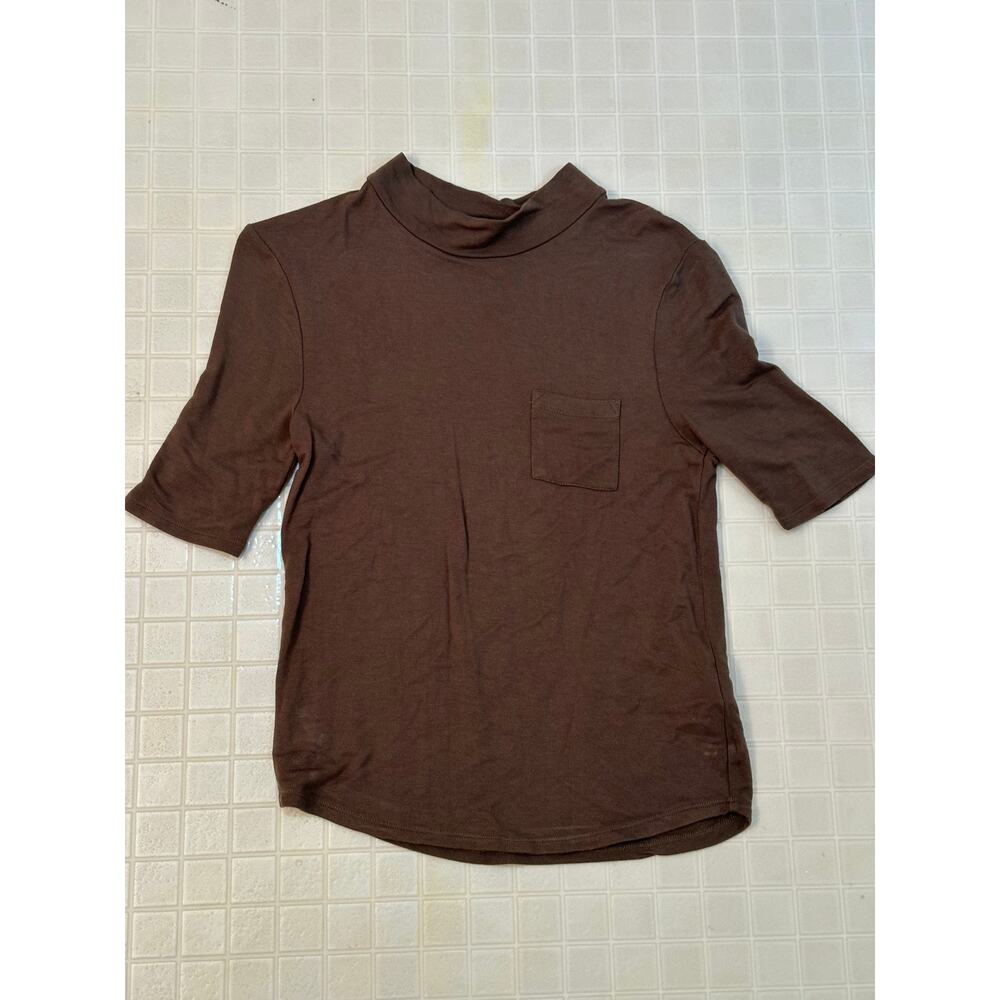 Articles of Society Mock Turtle tee size XS in olive green